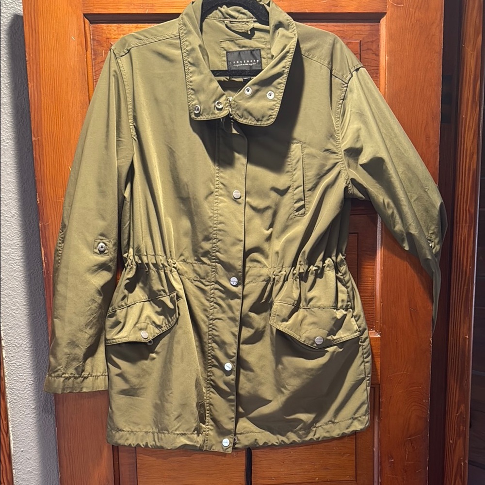 Sanctuary Green Utility Jacket with Cotton Blend